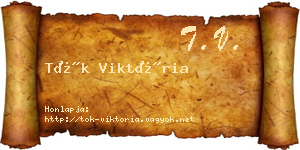 Tök Viktória névjegykártya